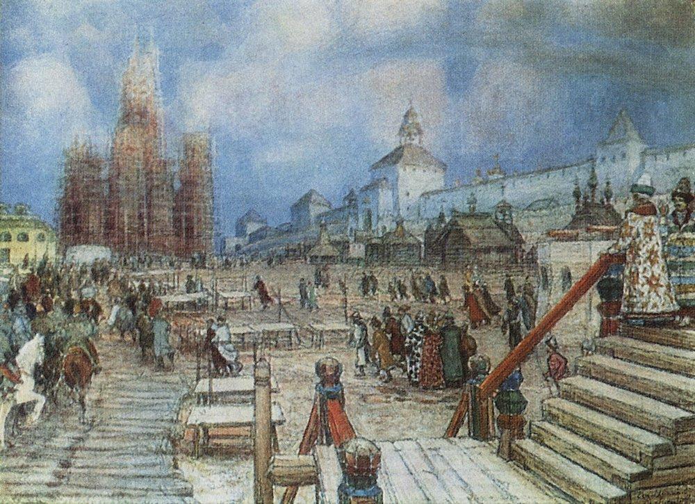 &laquo;Москва при Иване Грозном. Красная площадь&raquo;.&nbsp;Фото: Государственная Третьяковская галерея