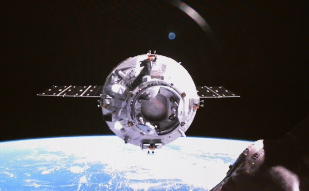 Китайский грузовой космический корабль &laquo;Тяньчжоу-10&raquo;. Фото: Han Qiyang / Xinhua
