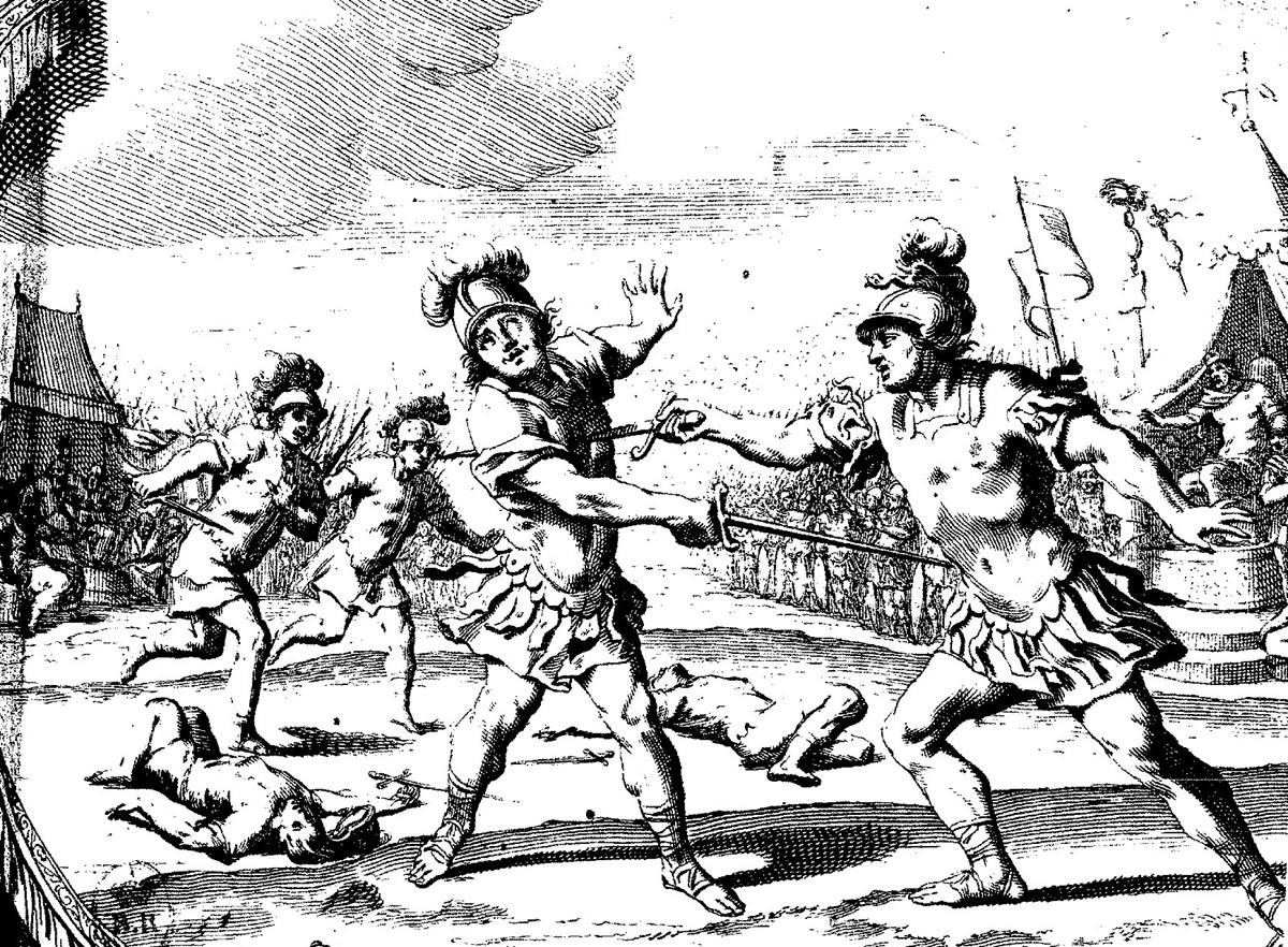 Иллютрация из пьесы Корнеля &laquo;Гораций&raquo;. Фото:&nbsp;Gallica / biblioth&egrave;que num&eacute;rique de la BnF