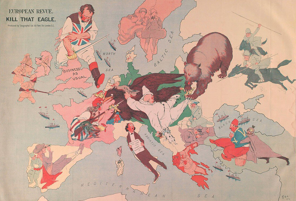Плакат 1914 года «Убейте этого орла!». Фото: общественное достояние