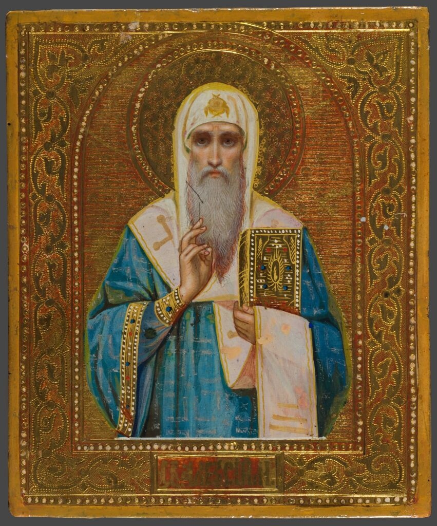 Икона с изображением святителя Алексия. Фото:&nbsp;храм Николы в Толмачах, Никольский придел