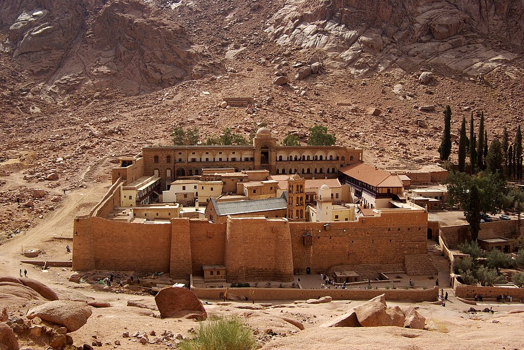 Монастырь Святой Екатерины на горе Синай. Фото: Berthold Werner/Wikipedia