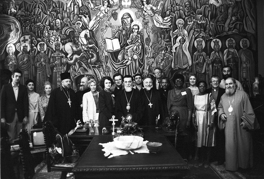 Пребывание в СССР делегации христианских кругов США. Встреча с каталикосом - патриархом всея Грузии Илией II. Фото:&nbsp;В. Соколов/РИА Новости