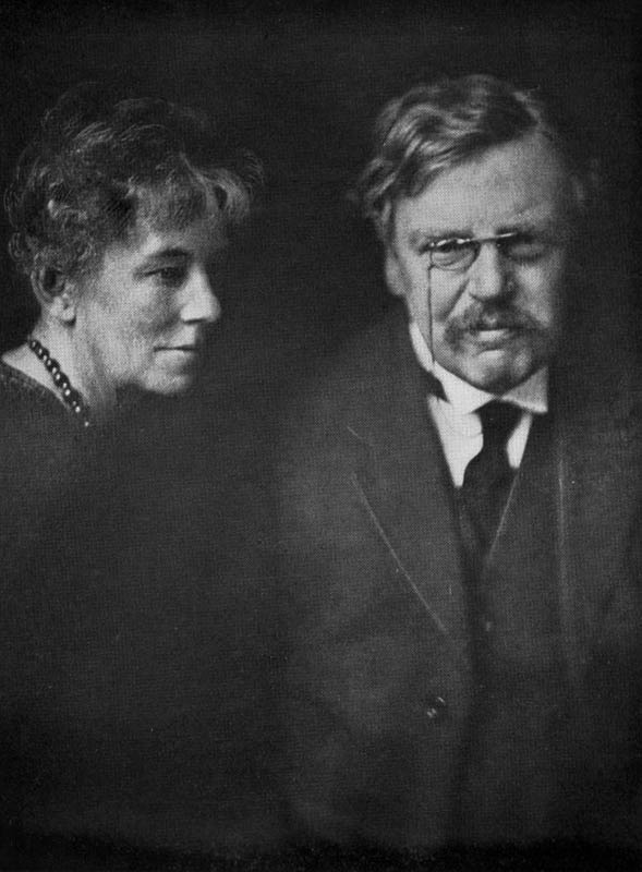 Гилберт Честертон и Фрэнсис Блогг, 1898 год. Фото: общественное достояние