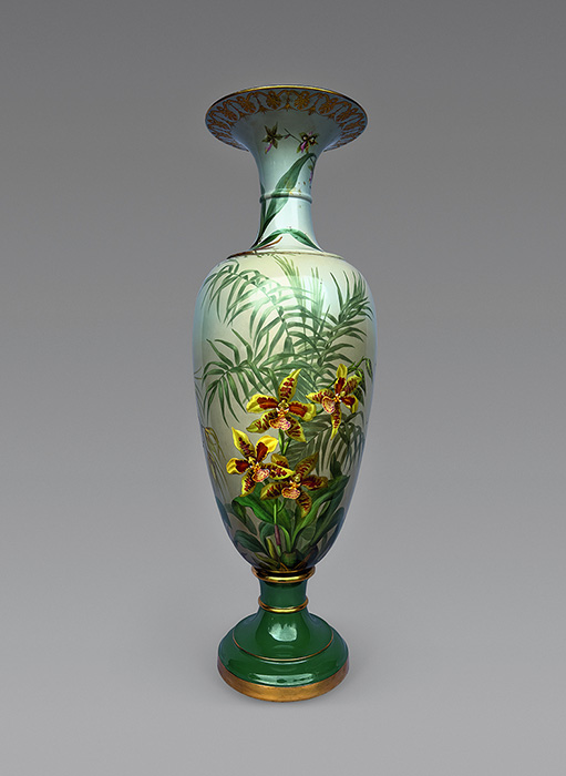 Ваза с изображением орхидей россиоглоссум.&nbsp;Фото: Андрей Теребенин/Государственный Эрмитаж