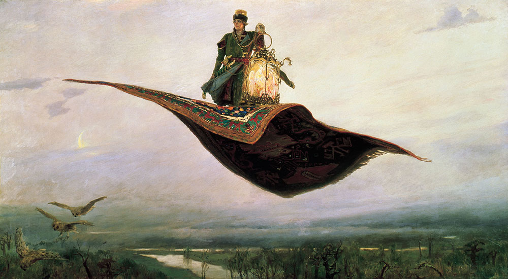 Картина «Ковёр-самолёт». Фото: Нижегородский государственный художественный музей