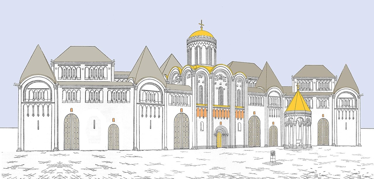 Реконструкция замка Андрея Боголюбского. Фото: С. В. Заграевский / Wikipedia