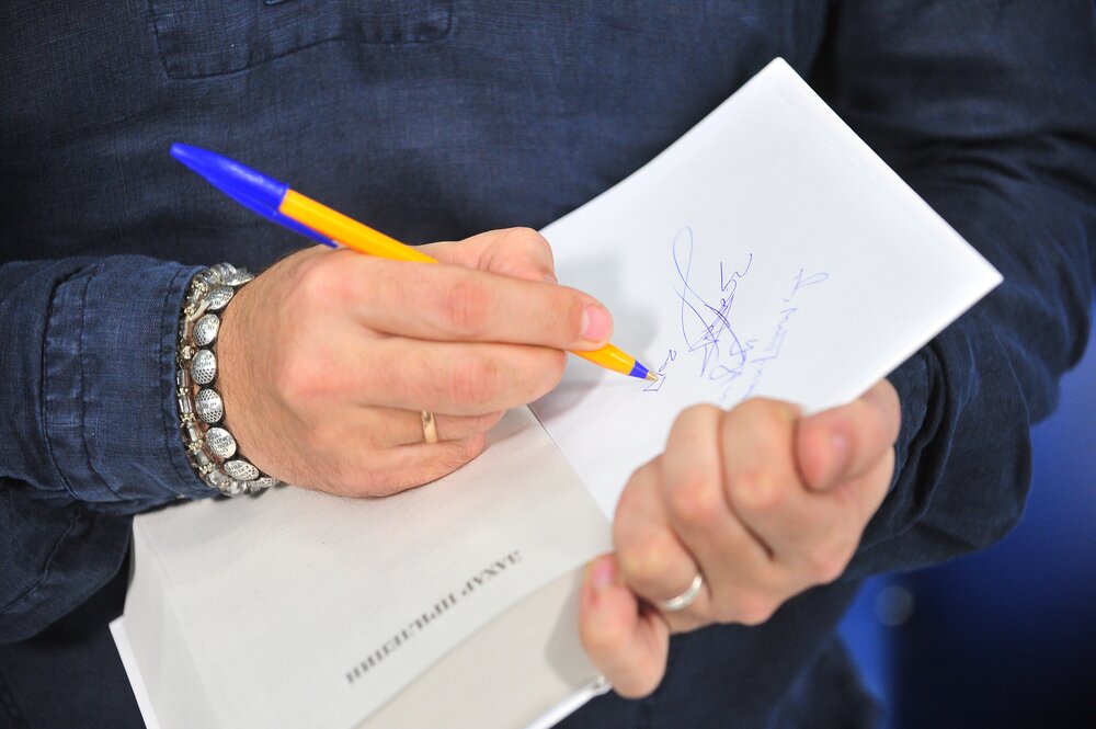 Пресс-конференция писателя Захара Прилепина, посвященная его новой книге &laquo;Взвод. Офицеры и ополченцы русской литературы&raquo;. Фото:&nbsp;Киселев Сергей&nbsp;/ Агентство &laquo;Москва&raquo;