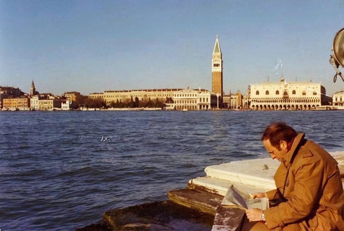 И. Бродский в Венеции. Фото: В. Шильц / из собрания музея Анны Ахматовой в Фонтанном Доме /&nbsp;vk.com/brodsky.online