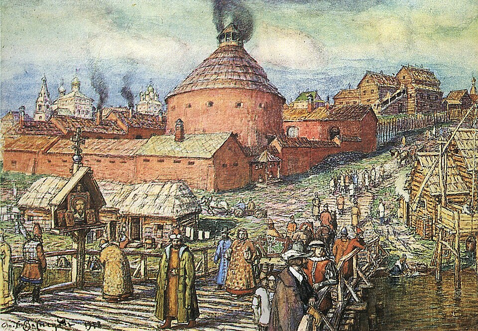 &laquo;Пушечно-литейный двор на реке Неглинной&raquo;.&nbsp;Фото: Государственная Третьяковская галерея