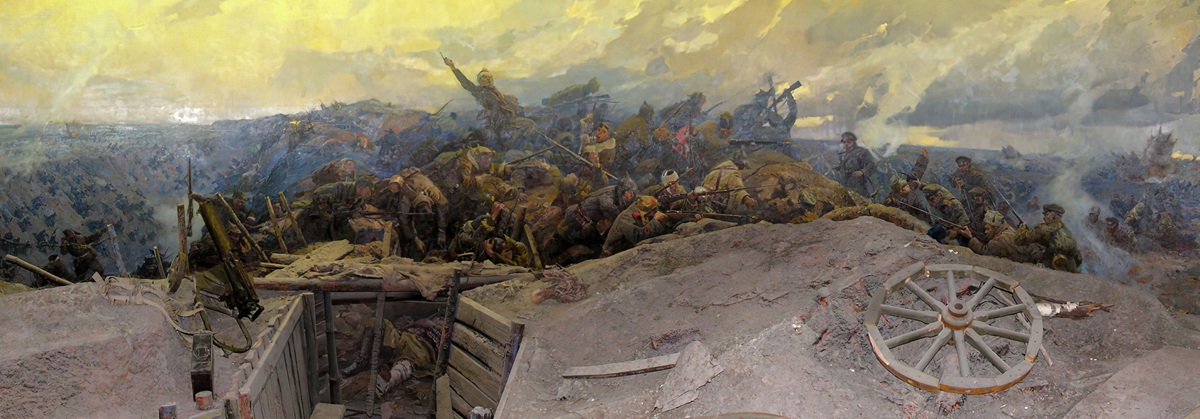 Фрагмент диарамы «Штурм Перекопской крепости». Фото: Центральный музей Вооруженных Сил, г. Москва