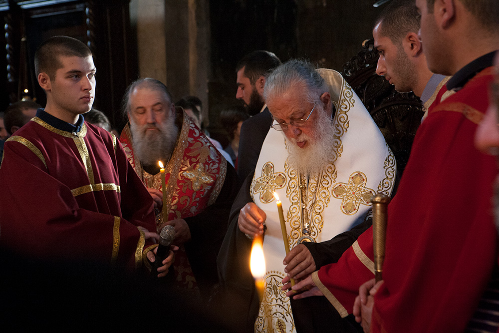 Фото:&nbsp;Патриарх Илия II на богослужении. Из личного архива А. Васенева