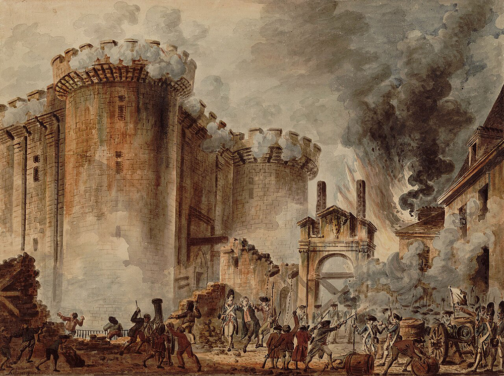 Картина Жана-Пьера Уэля "Взятие Бастилии". Фото: Bibliothèque nationale de France