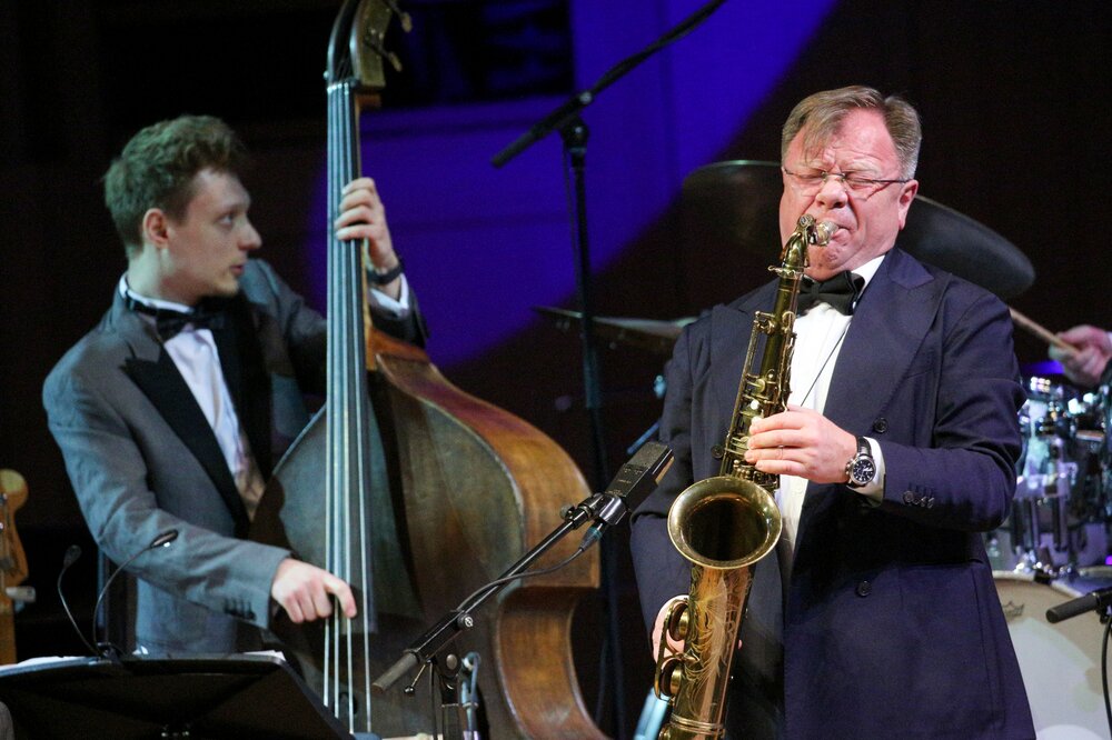 Основатель и художественный руководитель фестиваля &laquo;Триумф джаза&raquo;, саксофонист Игорь Бутман. Фото:&nbsp;Зыков Кирилл&nbsp;/ Агентство &laquo;Москва&raquo;