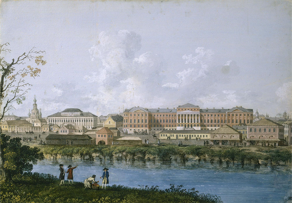 Московский университет и река Неглинная, художник И. В Мошков. Фото: Русский музей