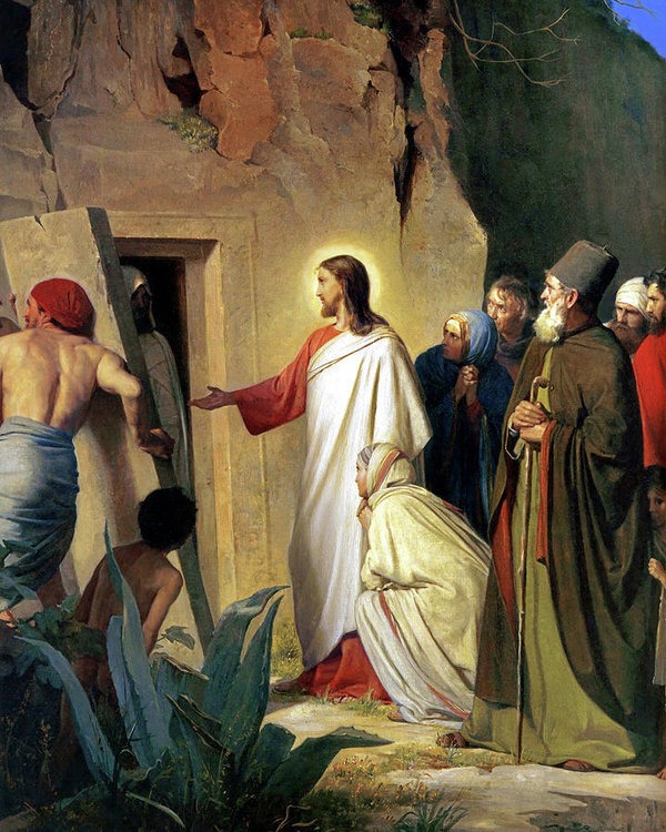 Картина Карла Блоха «Воскрешение Лазаря». Фото: общественное достояние