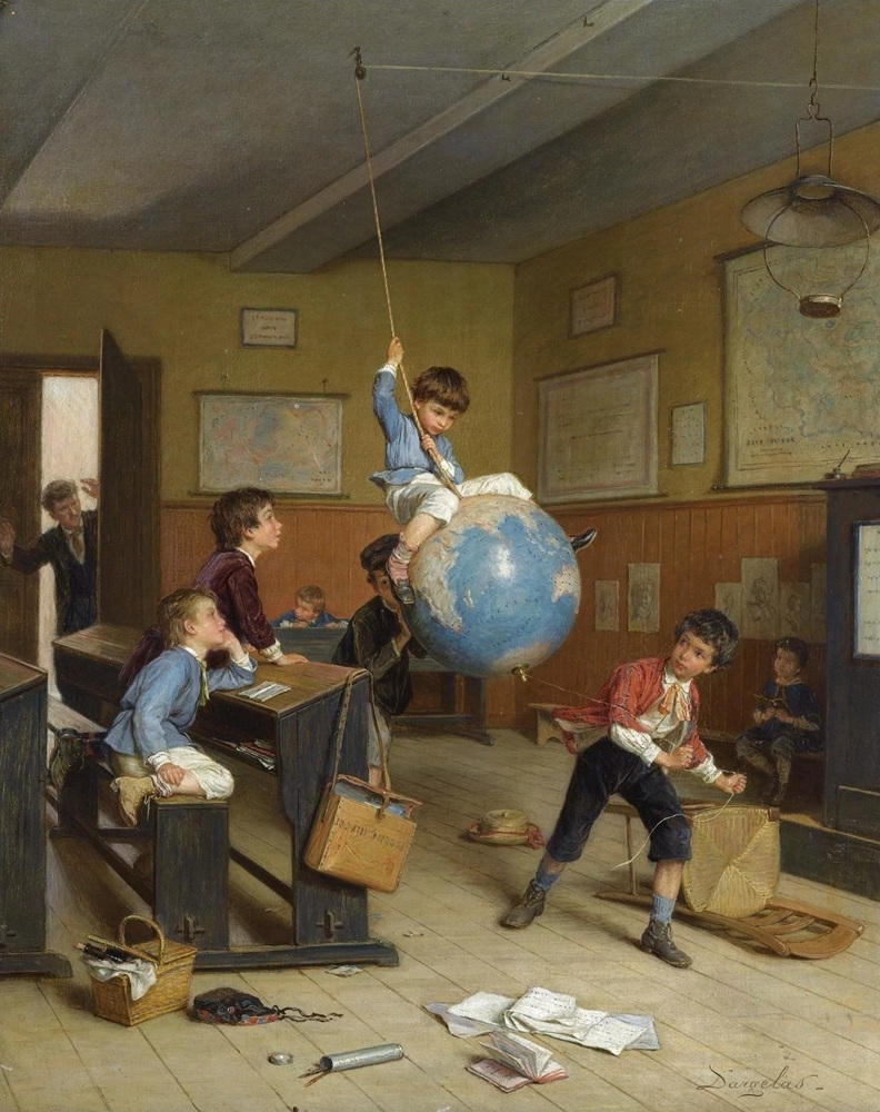 Картина&nbsp;Андре Анри Даргеласа &laquo;Кругосветное путешествие&raquo;. Фото:&nbsp;Boydell Galleries, Liverpool