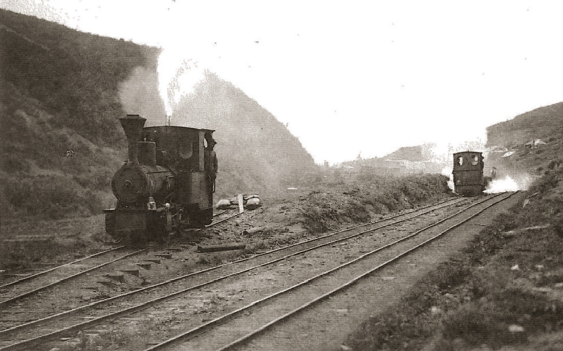 Железная дорога для транспортировки угля, Северный Сахалин. Фото: historyrussia.org