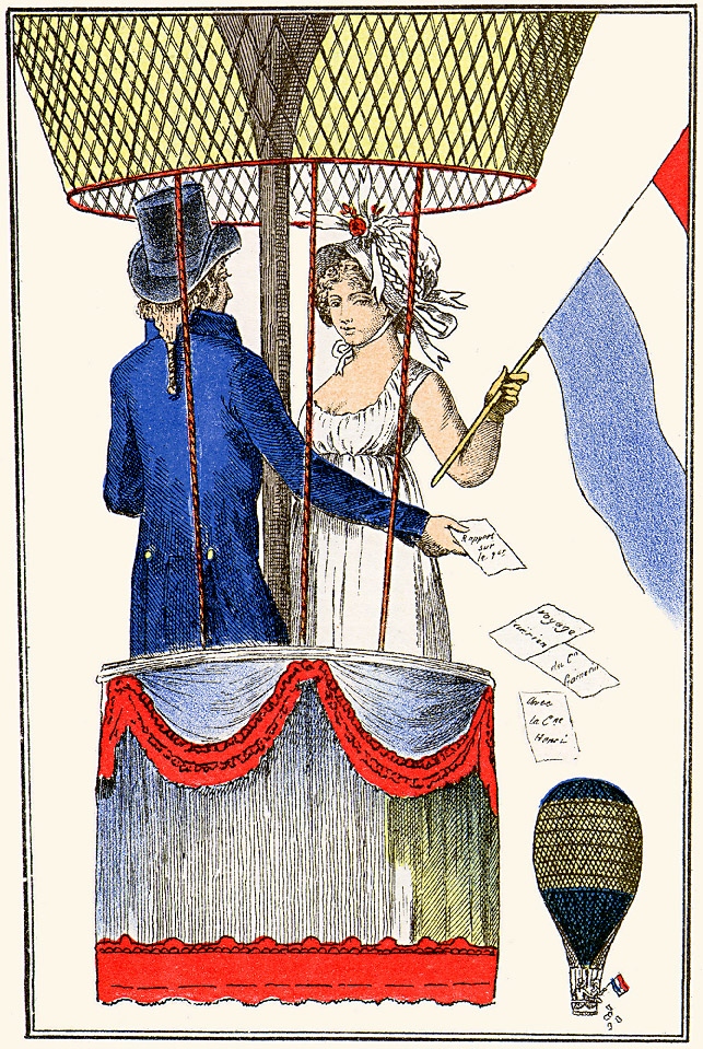 Гражданка Анри и&nbsp;Андре-Жак Гарнерен. Фото:&nbsp;Journal des Dames et des Modes&nbsp;