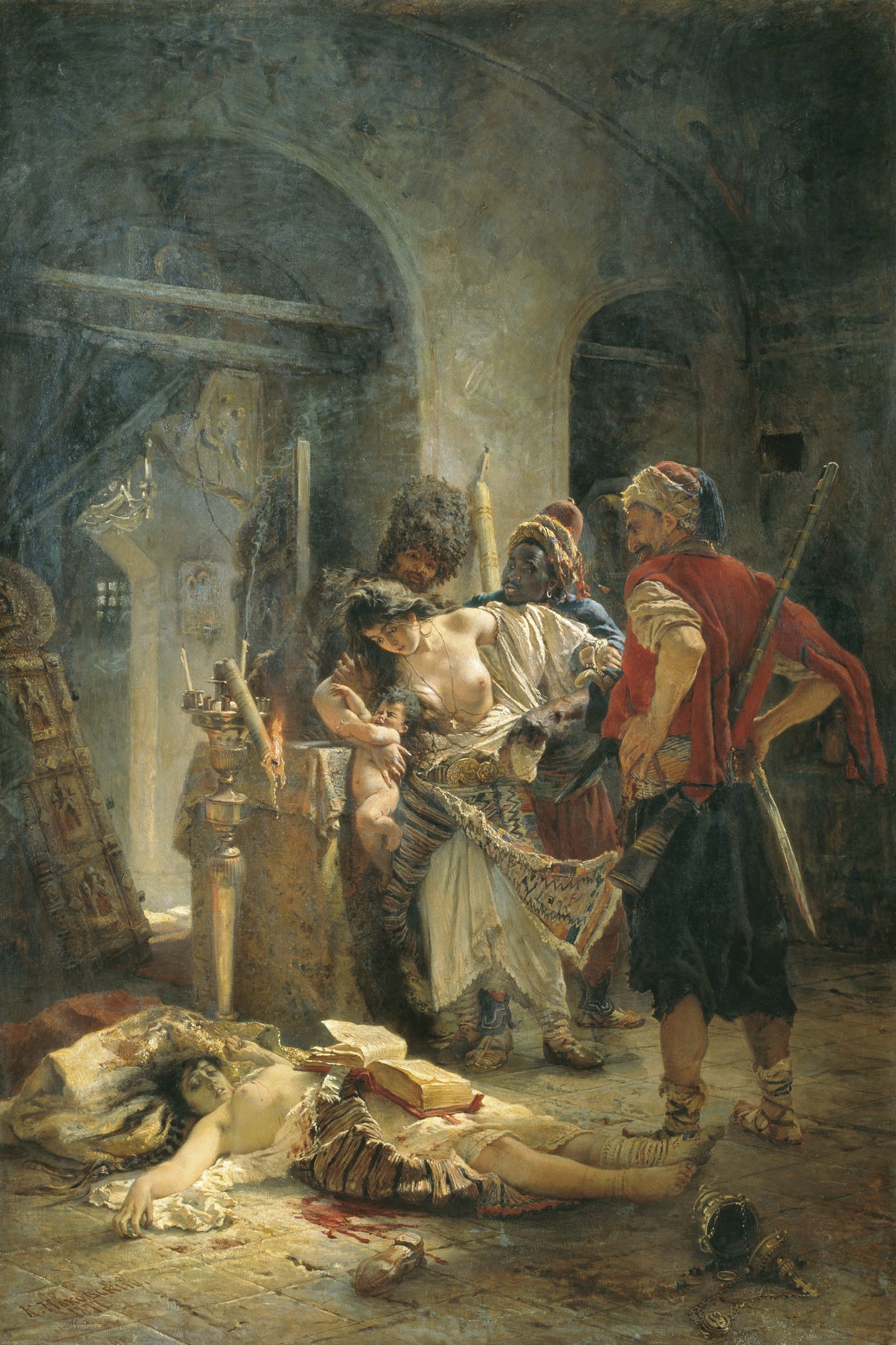Картина «Болгарские мученицы». Фото: Национальный художественный музей Республики Беларусь