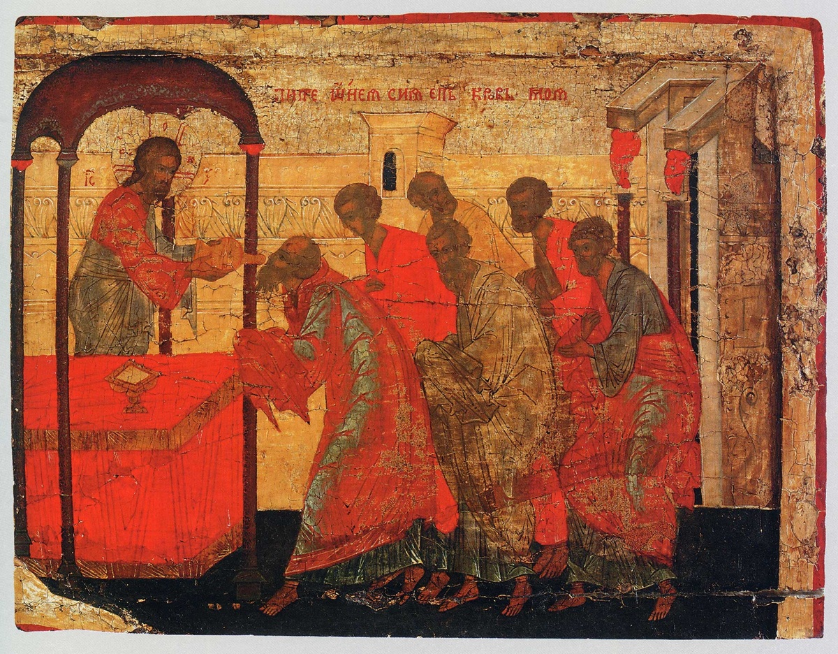 Икона "Евхаристия (Причащение вином)". Фото:&nbsp;Собрание В. Н. Набокова-Алексеева