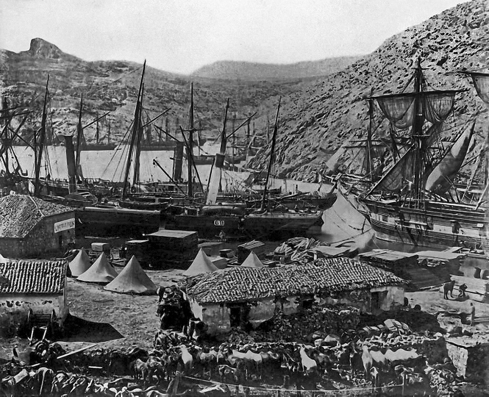 Порт Балаклавы в 1855 году. Фото: Roger Fenton / Wikipedia