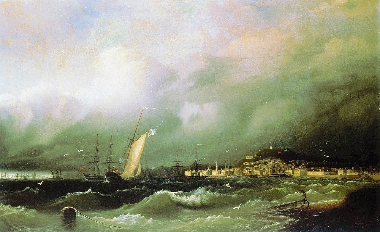 Картина И.К. Айвазовского «Старая Феодосия». Фото: Национальная галерея Армении