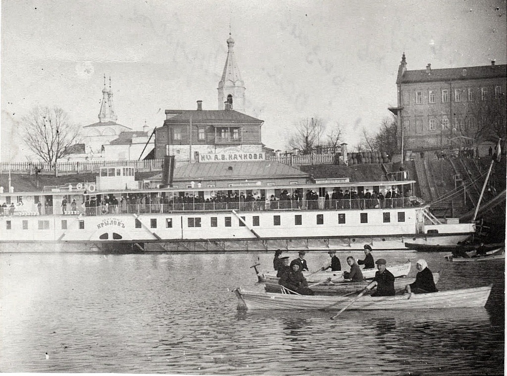 Разлив реки Трубеж у Рязанского Кремля, 1912 год. Фото:&nbsp;Архив Евгения Викторовича Ахматова&nbsp;/ russiainphoto.ru
