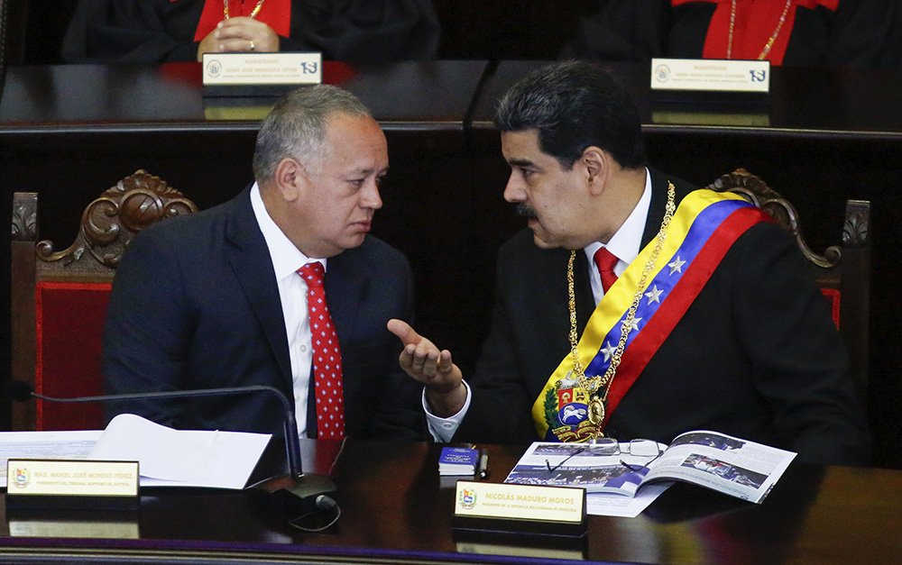 Председатель Национальной ассамблеи Венесуэлы Диосдадо Кабельо и президент Венесуэлы Николас Мадуро. Фото:&nbsp;Стрингер/РИА Новости
