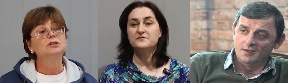 Журналисты Изида Чания, Низфа Аршба и Инал Хашиг&nbsp;&ndash; признаны иноагентами. Фото: кадр из видео