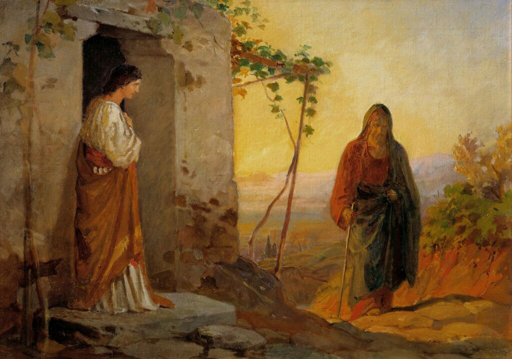 &laquo;Мария, сестра Лазаря, встречает Христа, идущего к ним в дом&raquo;. Фото: Государственная Третьяковская галерея