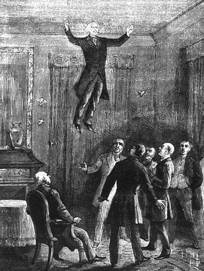 Левитация Даниэля Хьюма. Фото: из книги Луи Фигье &laquo;Les Myst&egrave;res de la science&raquo;&nbsp;