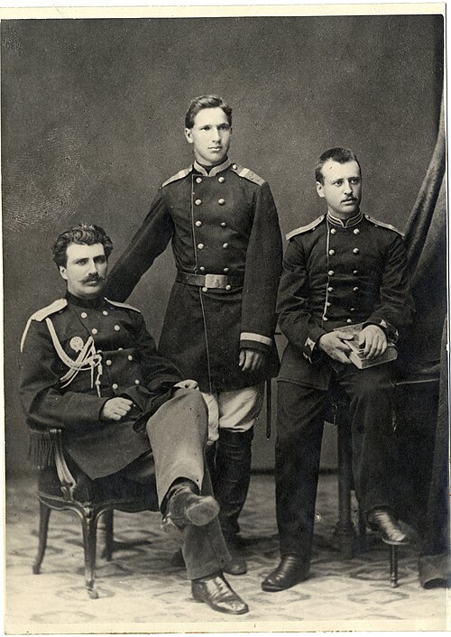 Штабс-капитан Н. М. Пржевальский, поручик Н. Я. Ягунов, подпоручик М. А. Пыльцов. Фото: общественное достояние