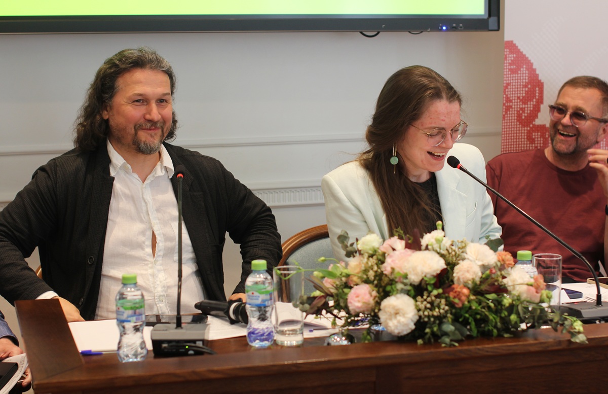 Свят Мурунов,<strong>&nbsp;</strong>Мария Солосина и Дмитрий Рогозин.<strong>&nbsp;</strong>Фото: Олег Свечников / ПСМБ
