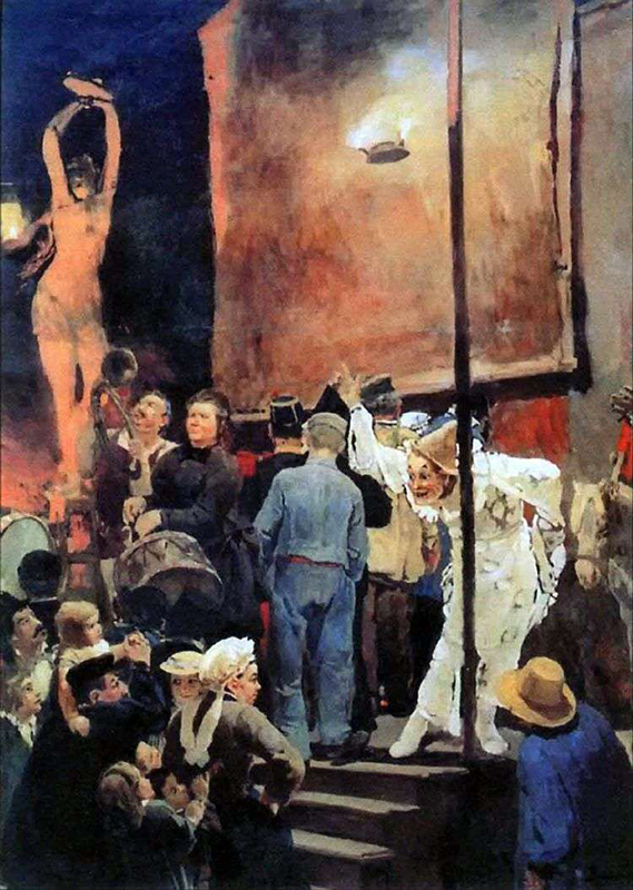 Картина «Акробаты (На празднике в окрестностях Парижа)». Фото: Русский музей