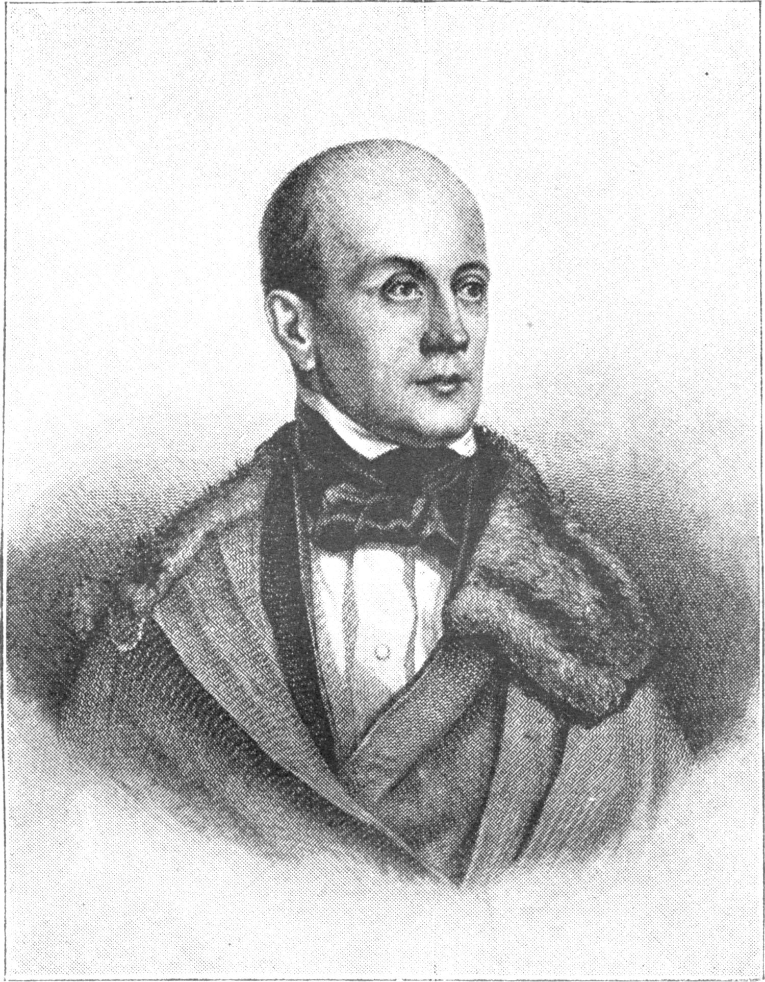 Портрет Пётра Яковлевича Чаадаева. Фото: из книги «Галлерея русскихъ писателей»