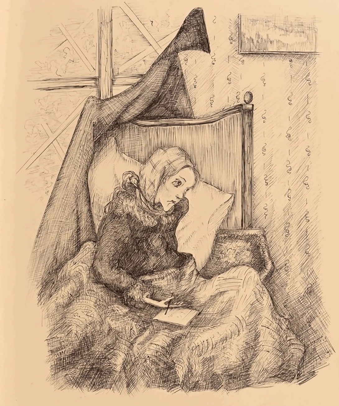 Рисунок П.И. Карлиной&nbsp;&laquo;Таня Савичева&raquo;. Фото:&nbsp;Государственный музей истории Санкт-Петербурга