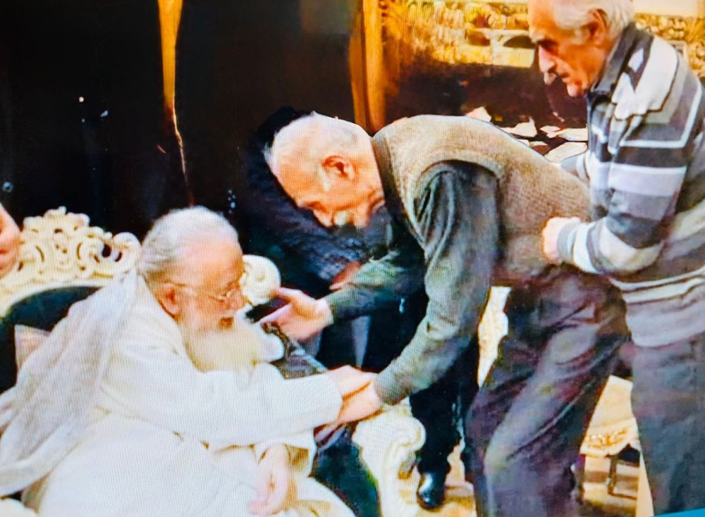 Патриарх Илия с братьями Имери и Кахи Кавсадзе. Фото: из личного архива Имери Кавсадзе