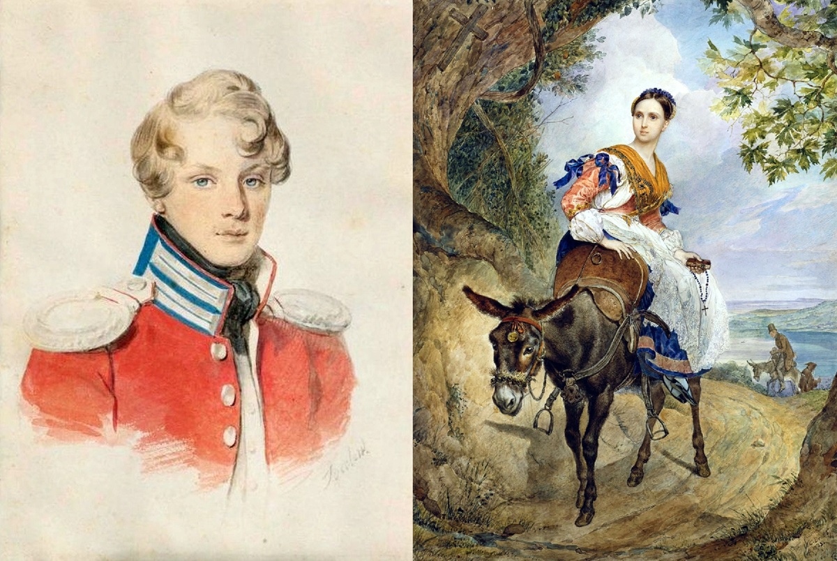 Юный Павел Ферзен (художник Петр Соколов), Ольга Ферзен ( художник Карл Брюллов). Фото: общественное достояние, Русский музей