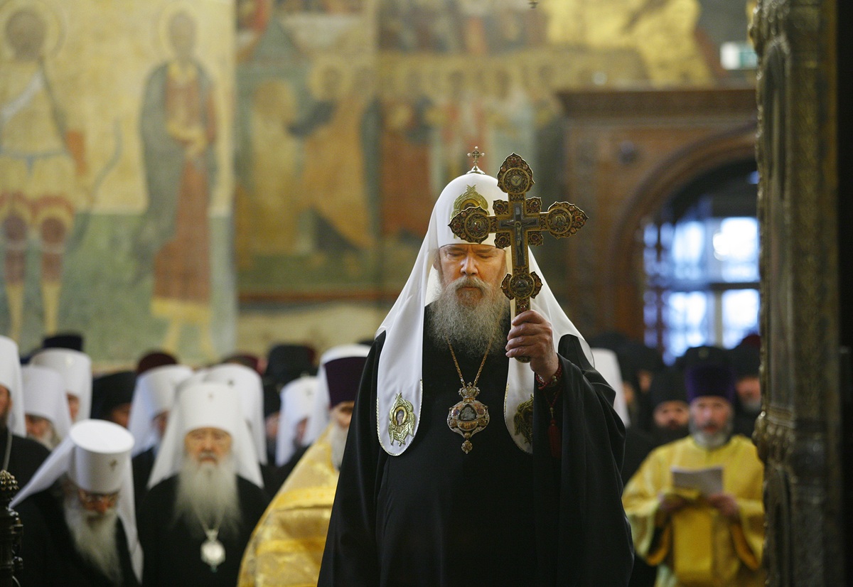 Патриарх Алексий II в&nbsp;Успенском соборе Московского Кремля. Фото:&nbsp;Сергей Власов /&nbsp;foto.patriarchia.ru