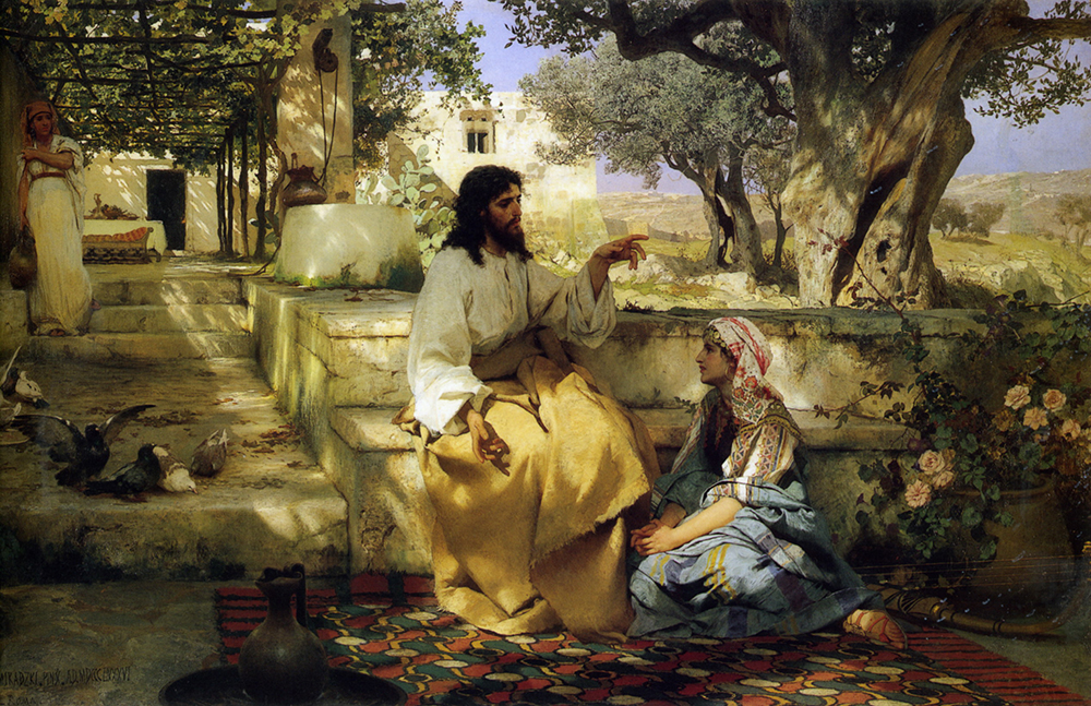 Картина Генриха Семирадского «Христос в доме Марфы и Марии». Фото: Государственный Русский музей