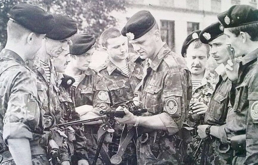 Рижские омоновцы, 1991 г. Фото: Игорь Гусев