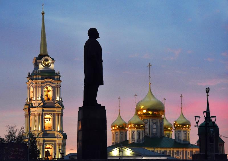 Памятник Владимиру Ленину в Туле. Фото:&nbsp;Дмитрий Лебедев / Коммерсантъ