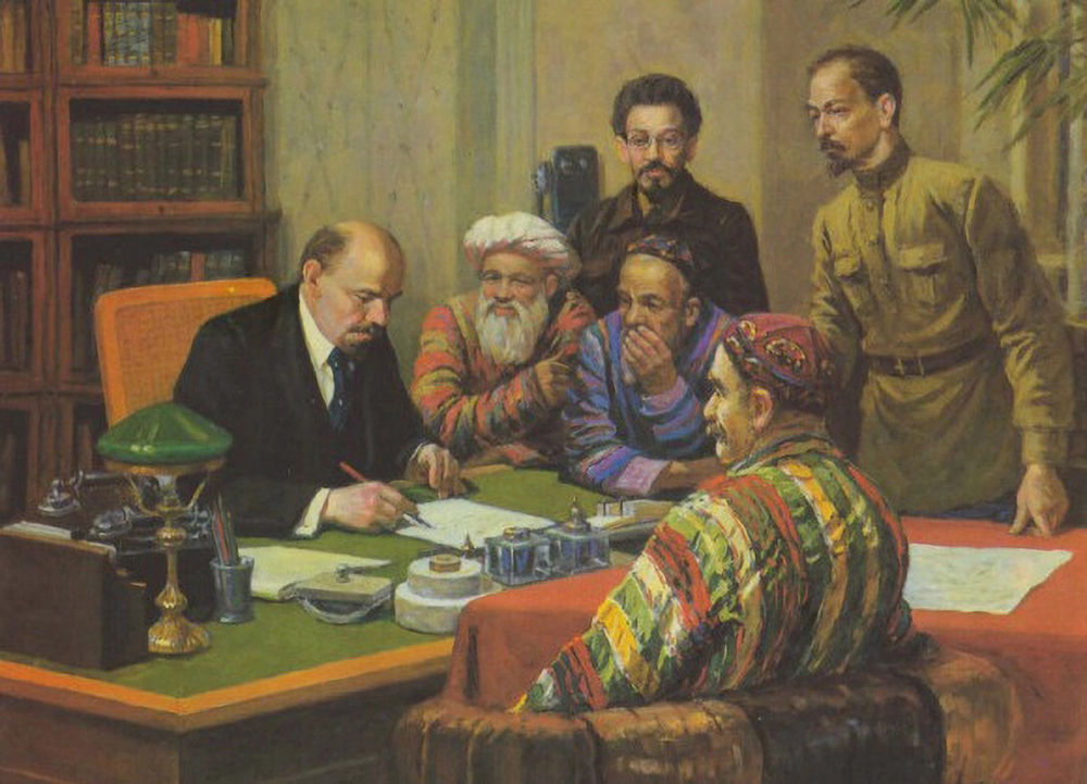 Картина Николая Сысоева «Представители Туркестана на приеме у В.И. Ленина». Фото: msk.kprf.ru