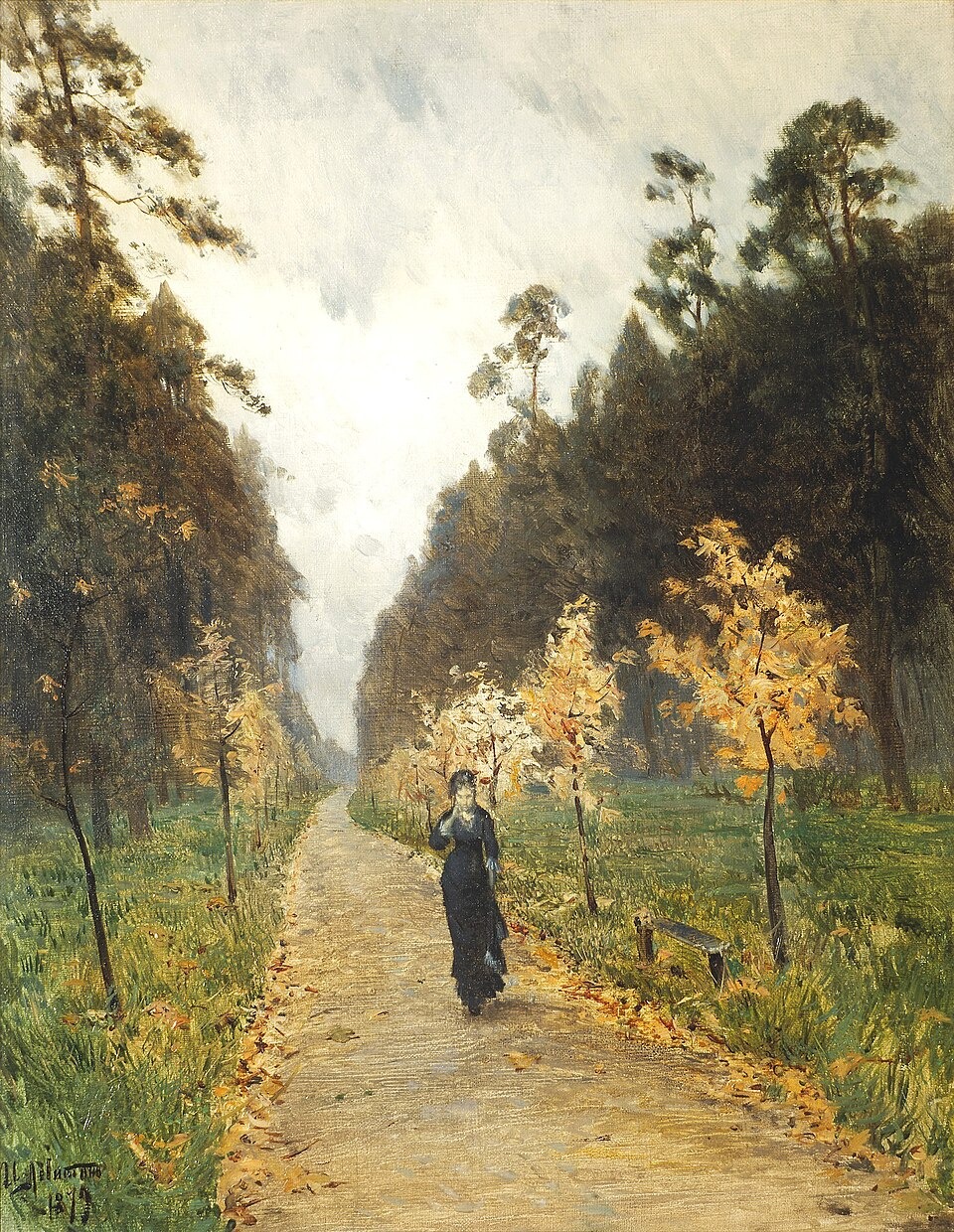 Картина «Осенний день. Сокольники». Фото: Государственная Третьяковская галерея