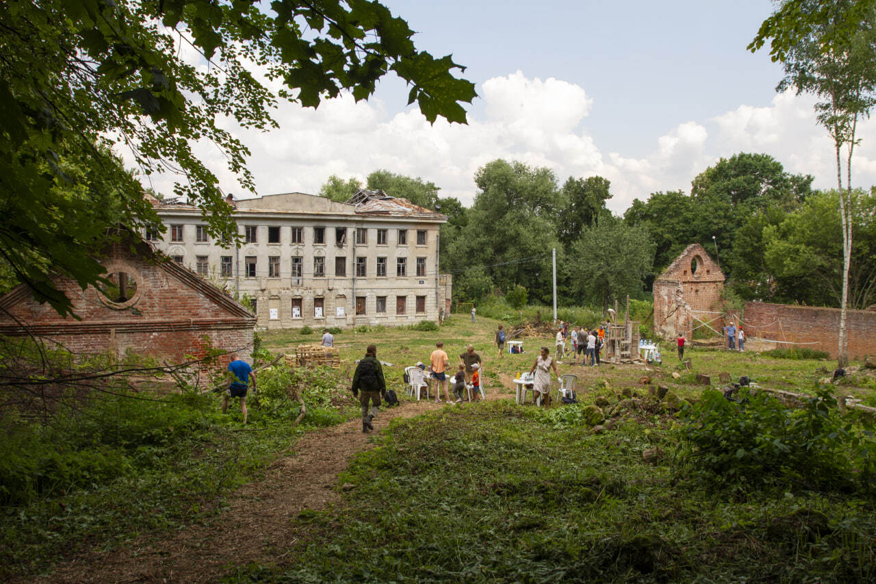 Процесс консервации усадьбы Пущино-на-Оке. Фото: arch-conservation.ru