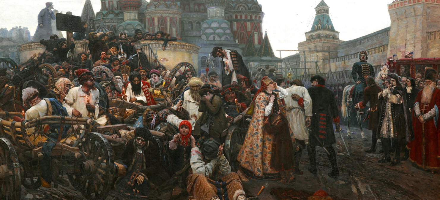 Картина Василия Сурикова «Утро стрелецкой казни». Фото: Государственная Третьяковская галерея