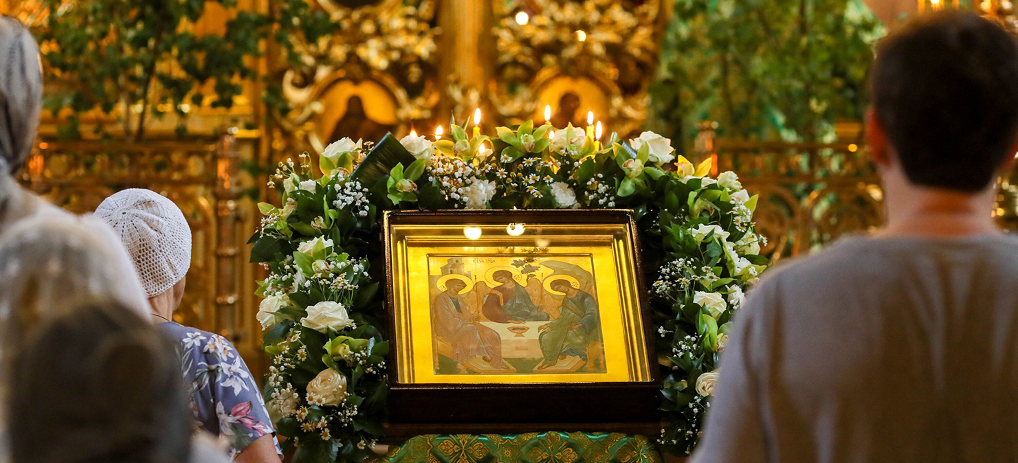 Праздничное богослужение в день Святой Троицы. Фото: Кузьмичёнок Василий/Агентство «Москва»