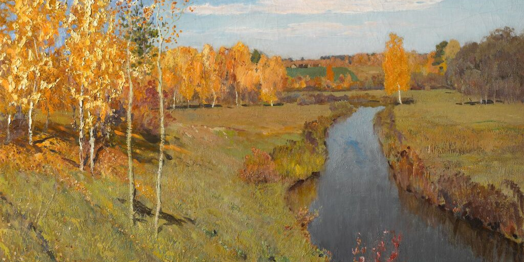 Картина И. Левитана «Золотая осень». Фото: Третьяковская галерея