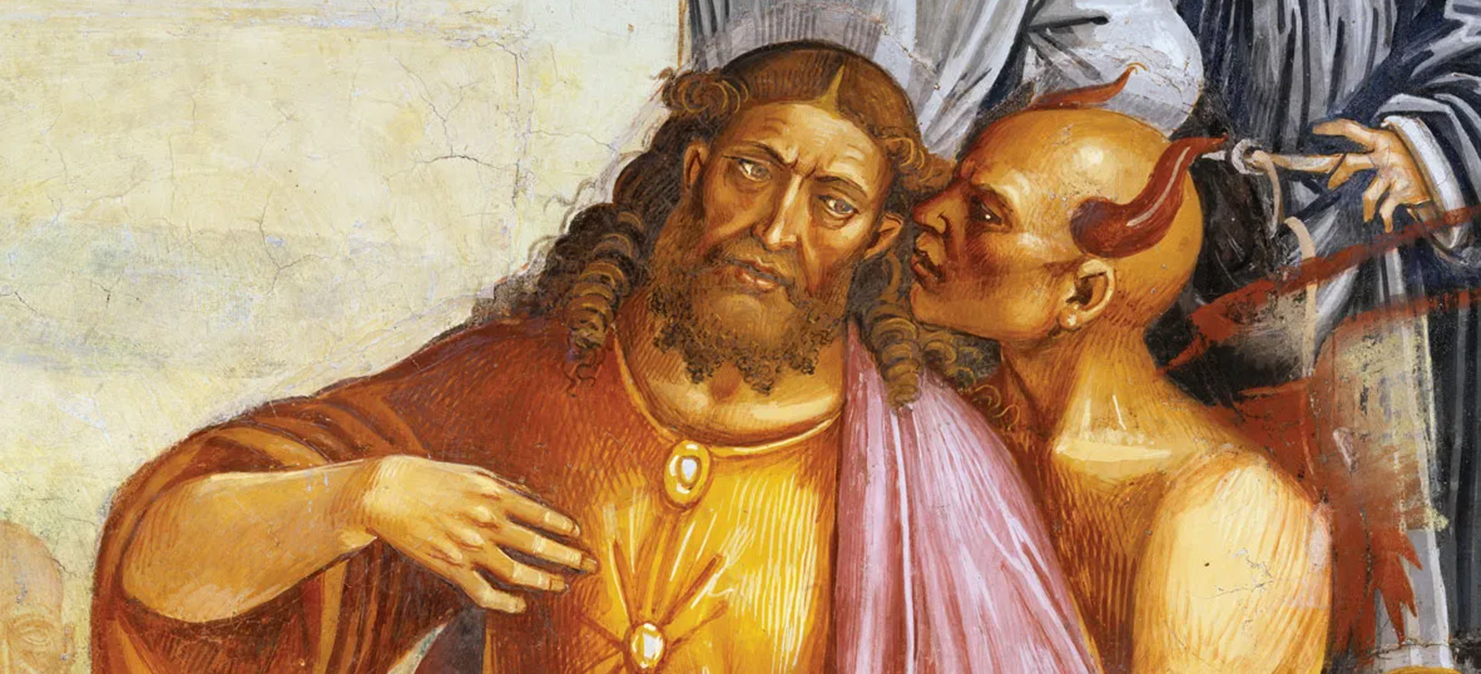 Антихрист и дьявол, фрагмент фрески Луки Синьорелли. Фото: общественное достояние